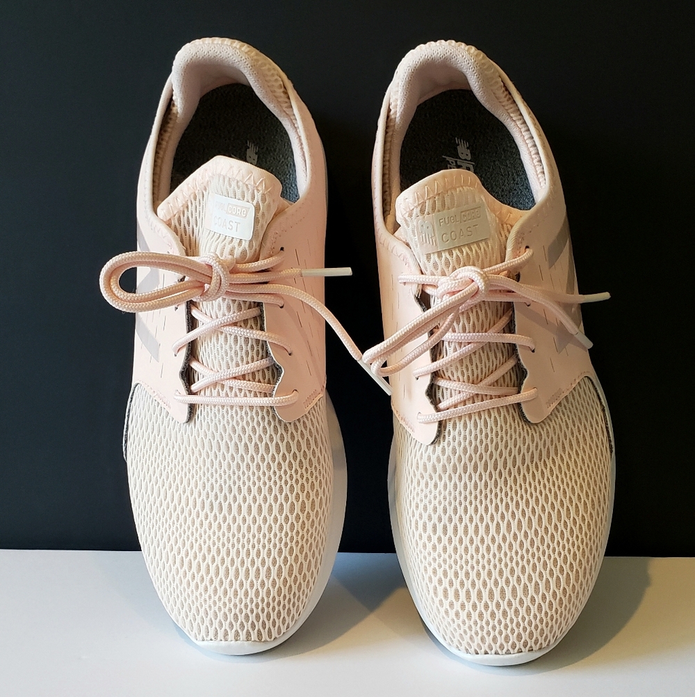 New Balance Women's Blush Pink Mesh Sneakers - Picture 3 of 13